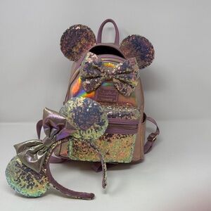 Loungefly Iridescent Sequin Kids Backpack